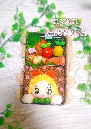 『ひょっこり♪ドラミちゃん』そぼろ弁当♡-レシピのメイン写真