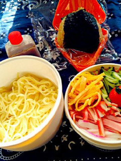 中学男子弁当(14)冷やし中華-レシピのメイン写真