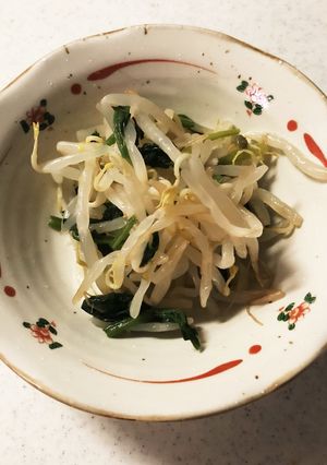 ほうれん草ともやしのナムル(おとな味)-レシピのメイン写真