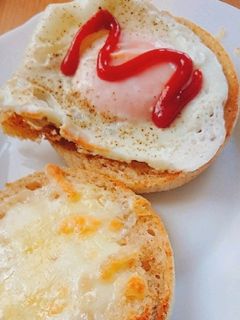 朝食に☆エッグマフィンサンド♪-レシピのメイン写真