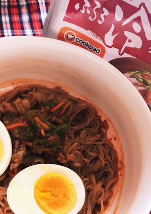 ふるる冷麺 簡単 スタミナアレンジ♪-レシピのメイン写真