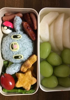 ポケモン アシマリのキャラ弁-レシピのメイン写真