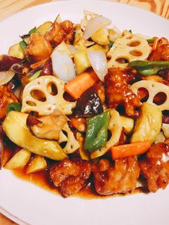 デパ地下風♪ 鶏と揚げ野菜の甘酢あん-レシピのメイン写真