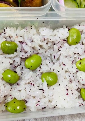 お弁当に！ゆかり枝豆ごはん★-レシピのメイン写真