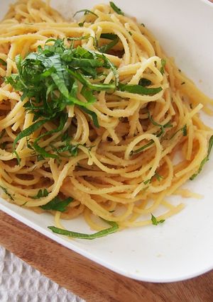 レンジで「大葉の辛子明太子パスタ」-レシピのメイン写真