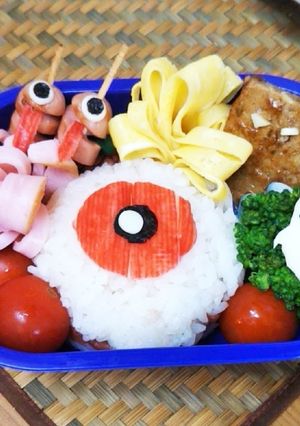 キャラ弁　ゲゲゲの鬼太郎　目玉のおやじ-レシピのメイン写真