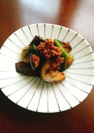 茄子とひき肉のこってり炒め煮-レシピのメイン写真