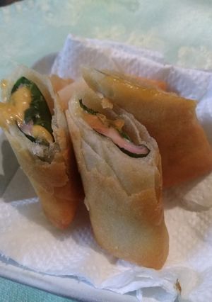 ハムチーズとポテサラ春巻き-レシピのメイン写真