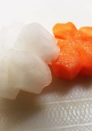 人参の飾り包丁桜人参の作り方-レシピのメイン写真