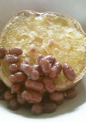 小豆とサツマイモのレンジ煮-レシピのメイン写真