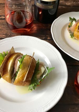 生ハムと大葉のハッセルバックサンド-レシピのメイン写真
