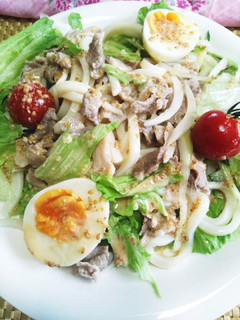 ♡暑い日は冷やしサラダうどん♡-レシピのメイン写真