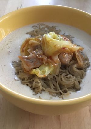 白いスープの濃厚な冷麺-レシピのメイン写真