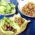 美味い♡早い 納豆ひき肉炒めのレタス包み