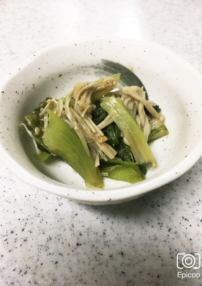 サニーレタスとえのきの醤油糀蒸し-レシピのメイン写真