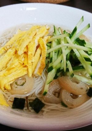松茸のお吸い物deぶっかけ素麺-レシピのメイン写真
