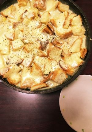 フライパン１つチーズフォンデュ風グラタン-レシピのメイン写真