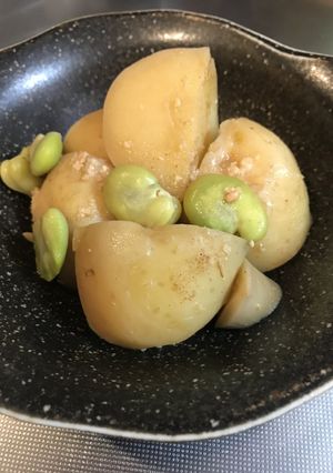 新じゃがとそら豆の味噌バター煮-レシピのメイン写真