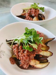 美味しい!ナスの肉味噌かけ-レシピのメイン写真