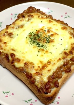 酢醤油マヨ納豆トースト-レシピのメイン写真