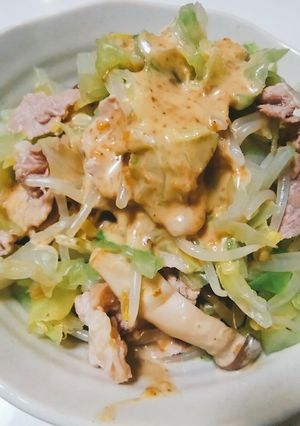 豚キャベツもやしのさっぱりごまドレがけ-レシピのメイン写真