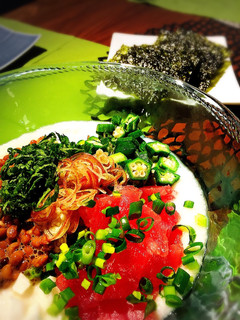 マグロと長芋、たっぷり薬味の納豆ばくだん-レシピのメイン写真