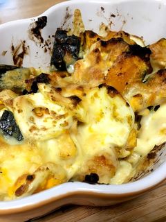 かぼちゃと茹で卵の白ごまマヨネーズ焼き-レシピのメイン写真
