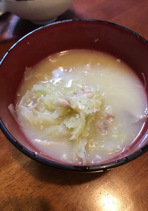 千切りキャベツの味噌汁-レシピのメイン写真