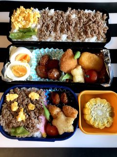 わくわく☆そぼろご飯弁当-レシピのメイン写真