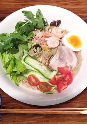 極旨★タイ料理ヤムウンセン風！水冷麺-レシピのメイン写真