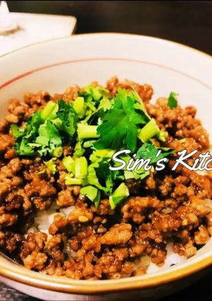 ラムそぼろご飯-レシピのメイン写真