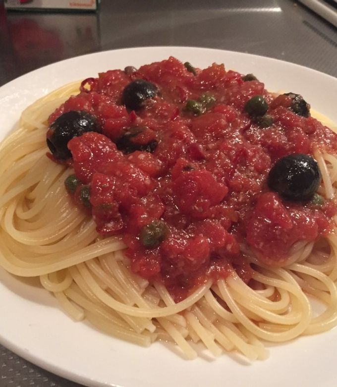 絶品パスタ プッタネスカを作ろう!-レシピのメイン写真