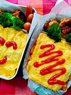 男子中学生弁当(15)オムライス-レシピのメイン写真