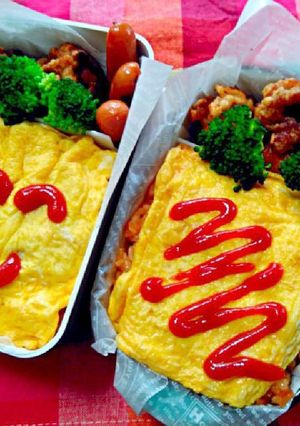 男子中学生弁当（１５）オムライス-レシピのメイン写真