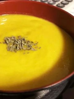 ミキサーで簡単!豆乳パンプキンスープ-レシピのメイン写真