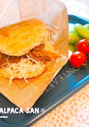 ごぼうと牛肉のこく旨＊ライスバーガー♡-レシピのメイン写真