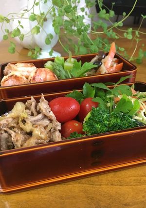 エビの卵とじ春慶お弁当-レシピのメイン写真