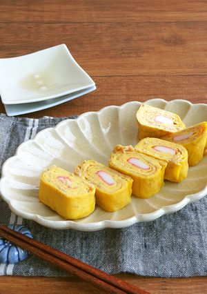 冷めても美味しい♪かにかま入りなめたけ卵-レシピのメイン写真