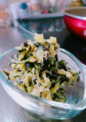 夏むき！なすとたくあんの辛子酢味噌和え-レシピのメイン写真