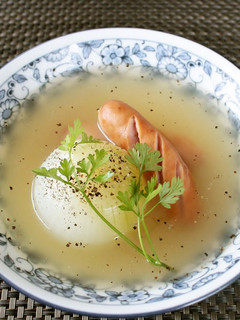 レンチン♪新たまねぎとウインナーのスープ-レシピのメイン写真