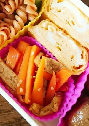 お弁当に！油揚げ入りきんぴらにんじん-レシピのメイン写真
