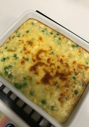 ふわふわえんどう豆のチーズ焼き-レシピのメイン写真