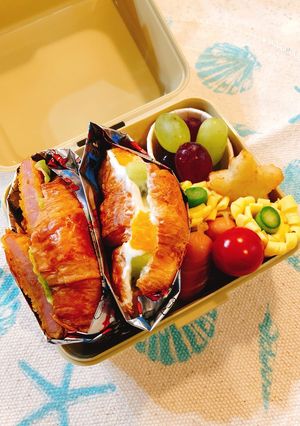 簡単＊可愛い＊クロワッサンサンドウィッチ-レシピのメイン写真