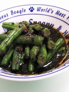 ☆レンチン☆ 簡単 いんげんの胡麻和え-レシピのメイン写真