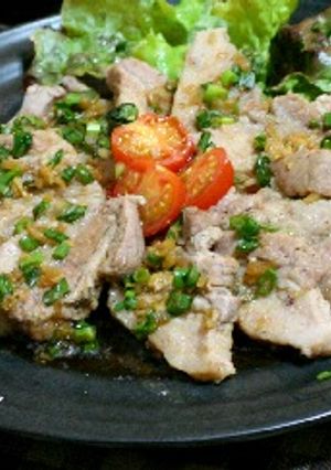 簡単!!蒸し豚の香味ソース☆-レシピのメイン写真