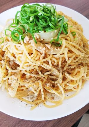 そぼろリメイク！ガリバタマヨ醤油パスタ！-レシピのメイン写真