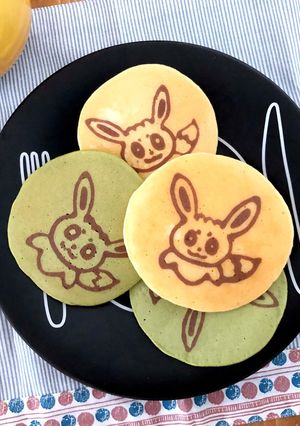 イーブイのおえかきパンケーキ-レシピのメイン写真
