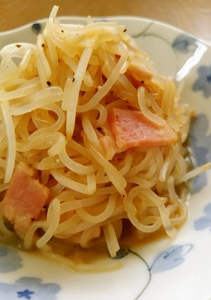 ヘルシー♪バター香る和風しらたきパスタ-レシピのメイン写真