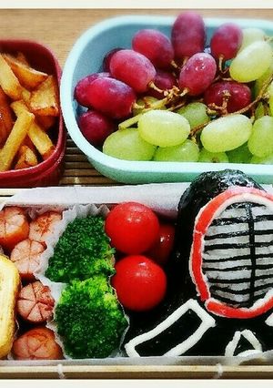 【キャラ弁 】剣道部 弁当-レシピのメイン写真
