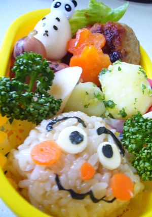 キャラ弁　カレーパンマン-レシピのメイン写真